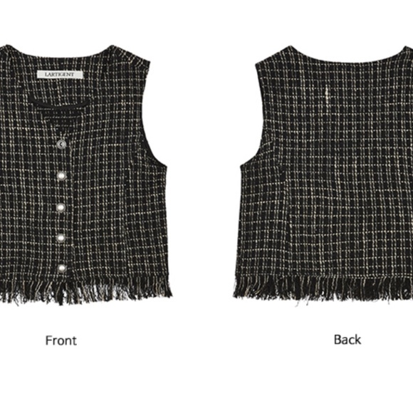 Lartigent - Tweed Vest (New with Tags) - Picture 3 of 7